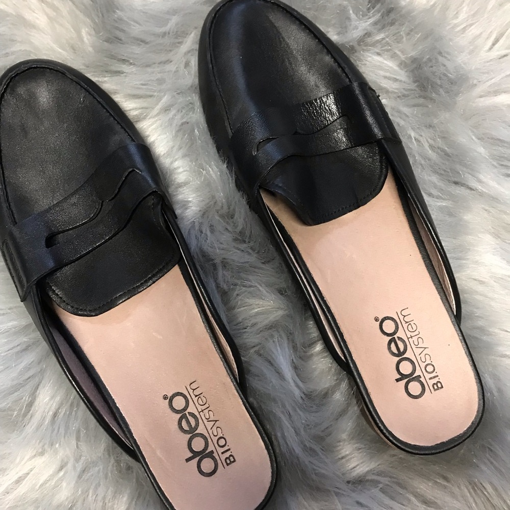ABEO Business Casual Black Slide Loafers